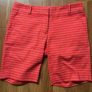 J. Crew Polka Dot Cotton Walking Shorts